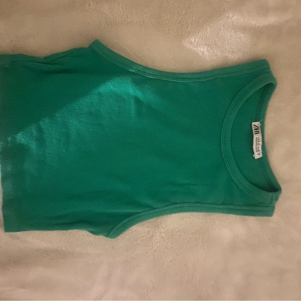 Green Zara tank